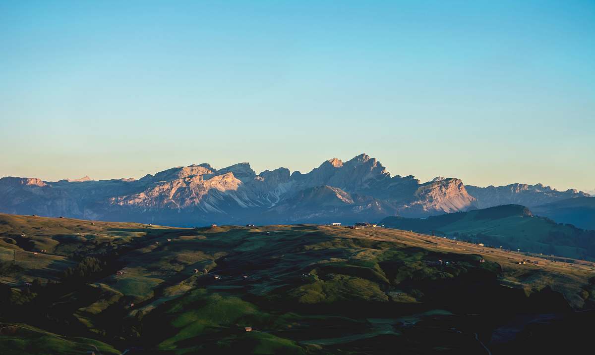 mountain range aerial photo of mountain hill